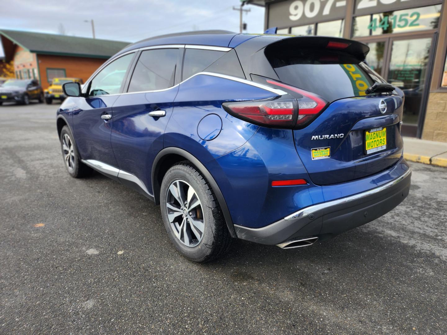 2021 BLUE NISSAN MURANO SV (5N1AZ2BSXMC) with an 3.5L engine, Continuously Variable transmission, located at 1960 Industrial Drive, Wasilla, 99654, (907) 274-2277, 61.573475, -149.400146 - Photo#3