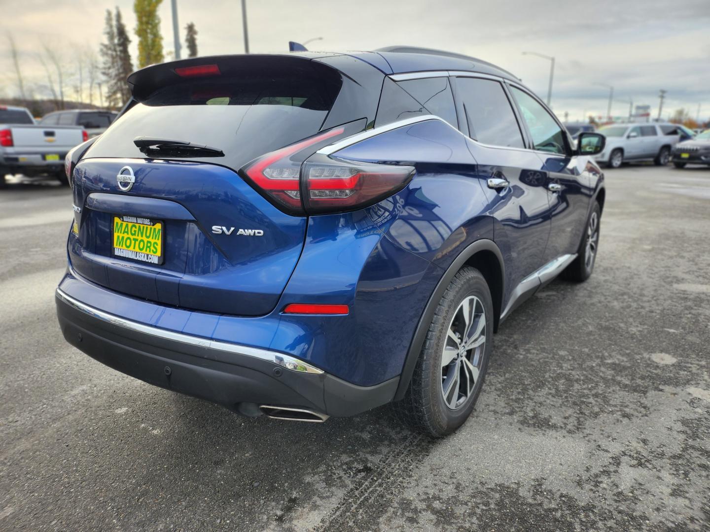 2021 BLUE NISSAN MURANO SV (5N1AZ2BSXMC) with an 3.5L engine, Continuously Variable transmission, located at 1960 Industrial Drive, Wasilla, 99654, (907) 274-2277, 61.573475, -149.400146 - Photo#5