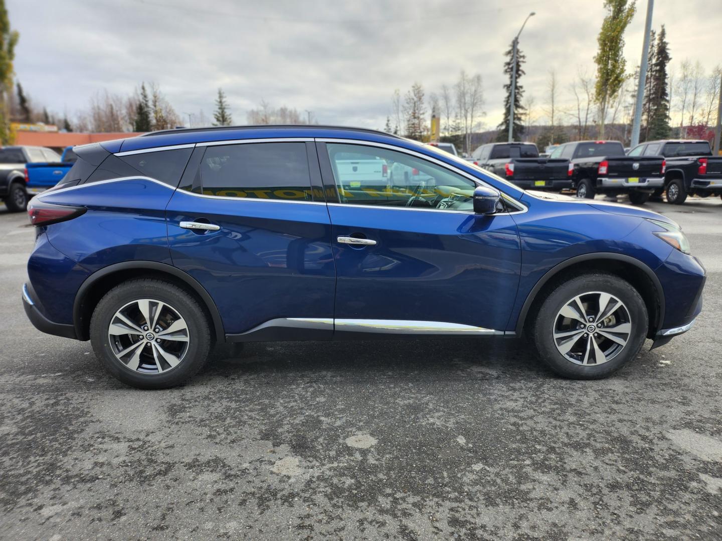 2021 BLUE NISSAN MURANO SV (5N1AZ2BSXMC) with an 3.5L engine, Continuously Variable transmission, located at 1960 Industrial Drive, Wasilla, 99654, (907) 274-2277, 61.573475, -149.400146 - Photo#6