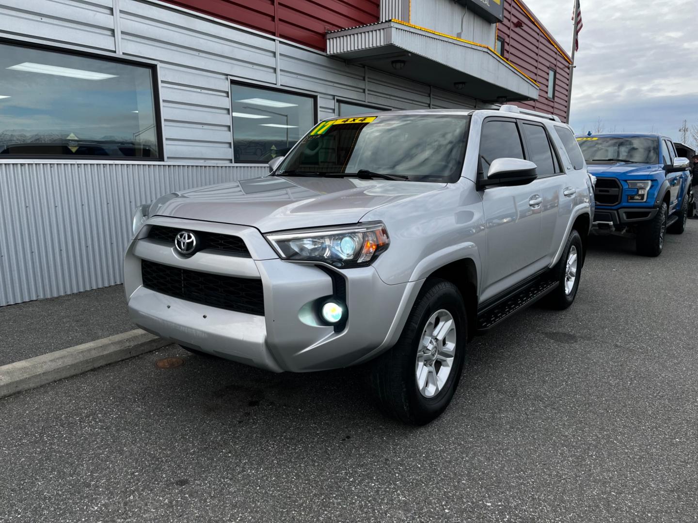 2017 Silver /Black Toyota 4Runner SR5 4WD (JTEBU5JR0H5) with an 4.0L V6 DOHC 24V engine, 5A transmission, located at 1960 Industrial Drive, Wasilla, 99654, (907) 274-2277, 61.573475, -149.400146 - Third Row - Photo#1