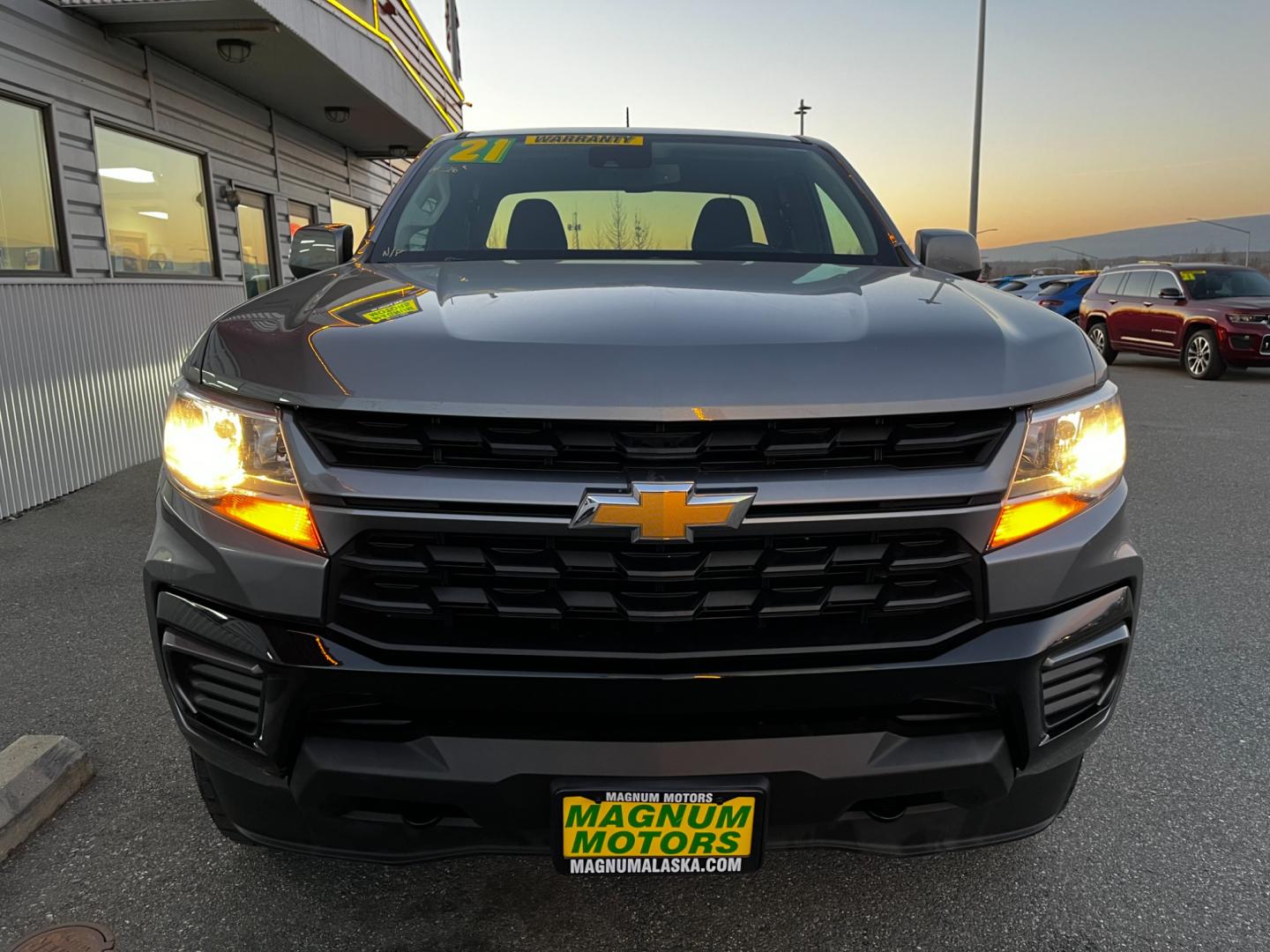 2021 Gray /Black Chevrolet Colorado Ext. Cab 4WD (1GCHTCEA4M1) with an 2.5L L4 DOHC 16V GAS engine, 6A transmission, located at 1960 Industrial Drive, Wasilla, 99654, (907) 274-2277, 61.573475, -149.400146 - 2" Lift w/Custom wheels and tires. - Photo#7