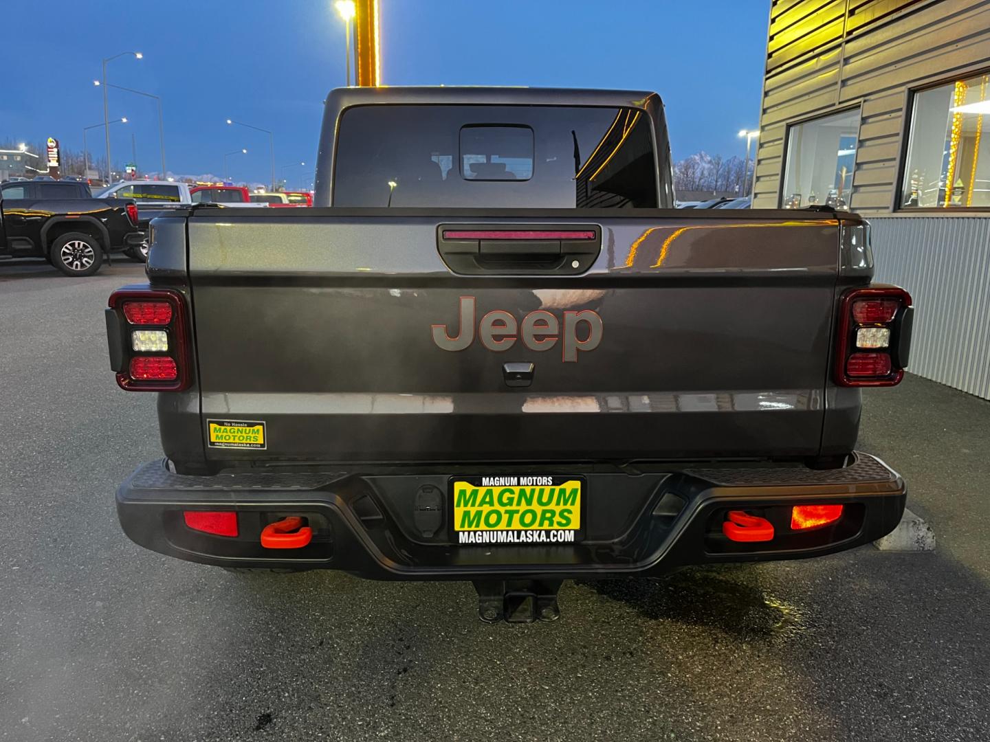 2021 Gray /Black Jeep Gladiator Mojave (1C6JJTEG5ML) with an 3.6L V6 DOHC 24V engine, Auto transmission, located at 1960 Industrial Drive, Wasilla, 99654, (907) 274-2277, 61.573475, -149.400146 - Photo#4