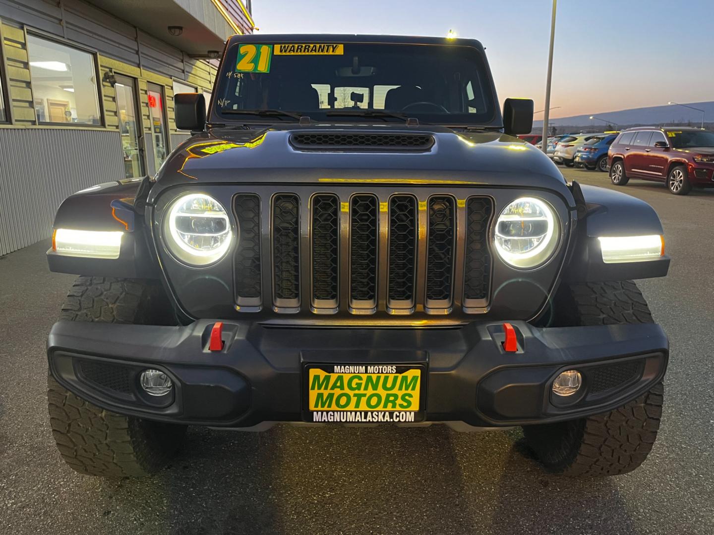 2021 Gray /Black Jeep Gladiator Mojave (1C6JJTEG5ML) with an 3.6L V6 DOHC 24V engine, Auto transmission, located at 1960 Industrial Drive, Wasilla, 99654, (907) 274-2277, 61.573475, -149.400146 - Photo#7