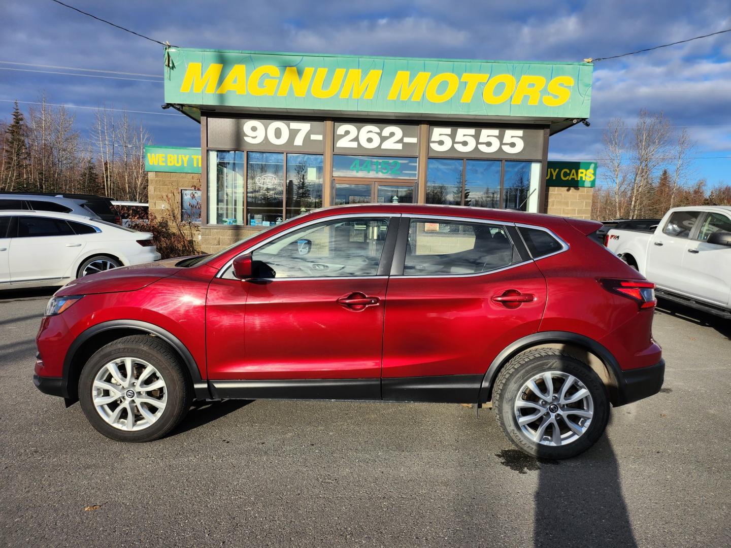 2021 /GRAY/BLACK Nissan Rogue Sport S AWD (JN1BJ1AW2MW) with an 2.0L L4 DOHC 16V engine, CVT transmission, located at 1960 Industrial Drive, Wasilla, 99654, (907) 274-2277, 61.573475, -149.400146 - Photo#0