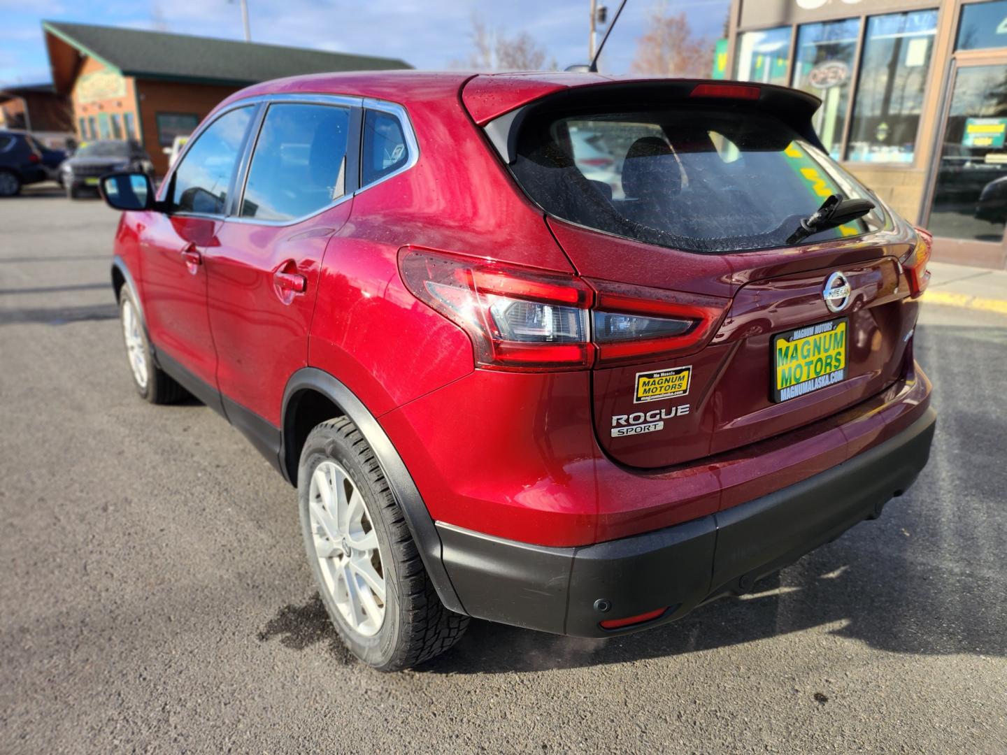 2021 /GRAY/BLACK Nissan Rogue Sport S AWD (JN1BJ1AW2MW) with an 2.0L L4 DOHC 16V engine, CVT transmission, located at 1960 Industrial Drive, Wasilla, 99654, (907) 274-2277, 61.573475, -149.400146 - Photo#4