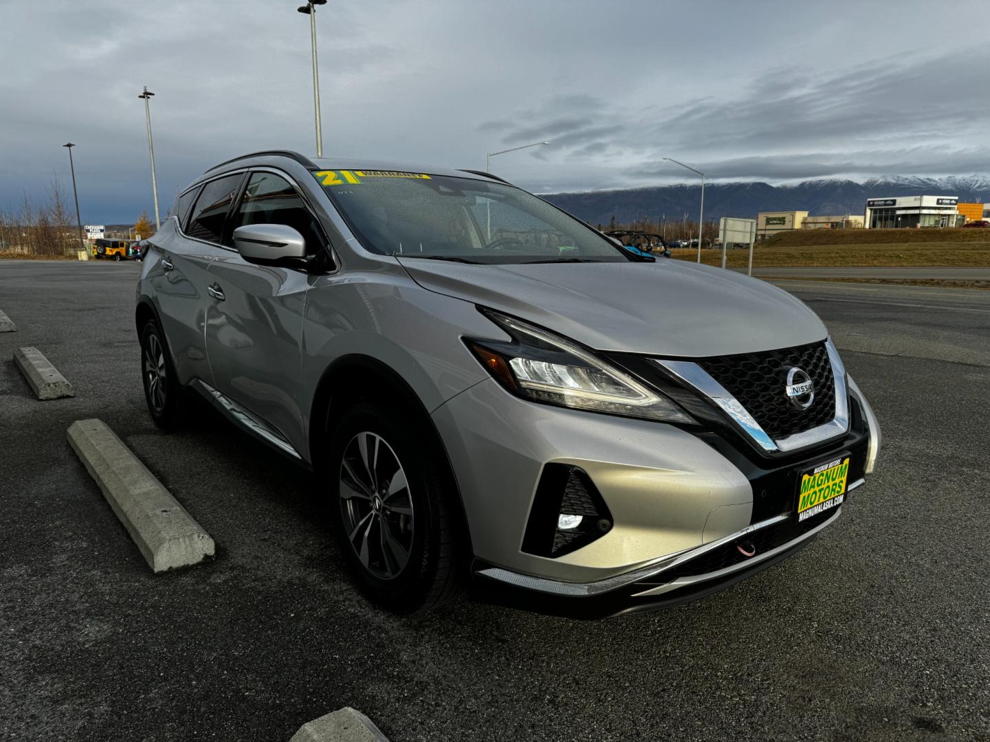 2021 Silver Nissan Murano SV AWD (5N1AZ2BS9MC) with an 3.5L V6 DOHC 24V engine, located at 1960 Industrial Drive, Wasilla, 99654, (907) 274-2277, 61.573475, -149.400146 - Photo#7