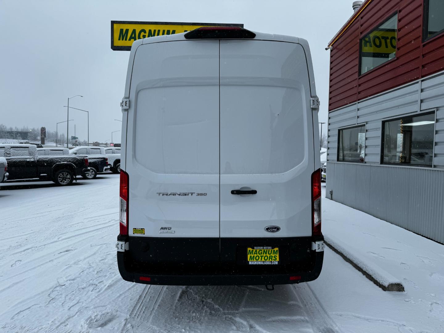 2023 WHITE FORD TRANSIT 350 (1FTBW3UG4PK) with an 3.5L engine, Automatic transmission, located at 1960 Industrial Drive, Wasilla, 99654, (907) 274-2277, 61.573475, -149.400146 - Photo#3