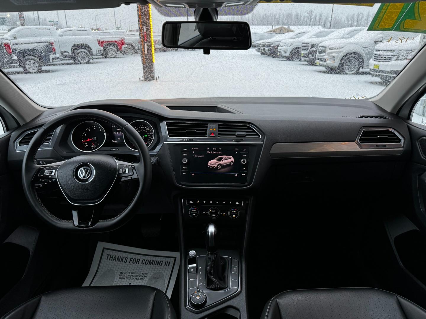 2021 White Volkswagen Tiguan SE 4Motion AWD (3VV2B7AX2MM) with an 2.0L L4 DOHC 16V TURBO engine, 8A transmission, located at 1960 Industrial Drive, Wasilla, 99654, (907) 274-2277, 61.573475, -149.400146 - Photo#10