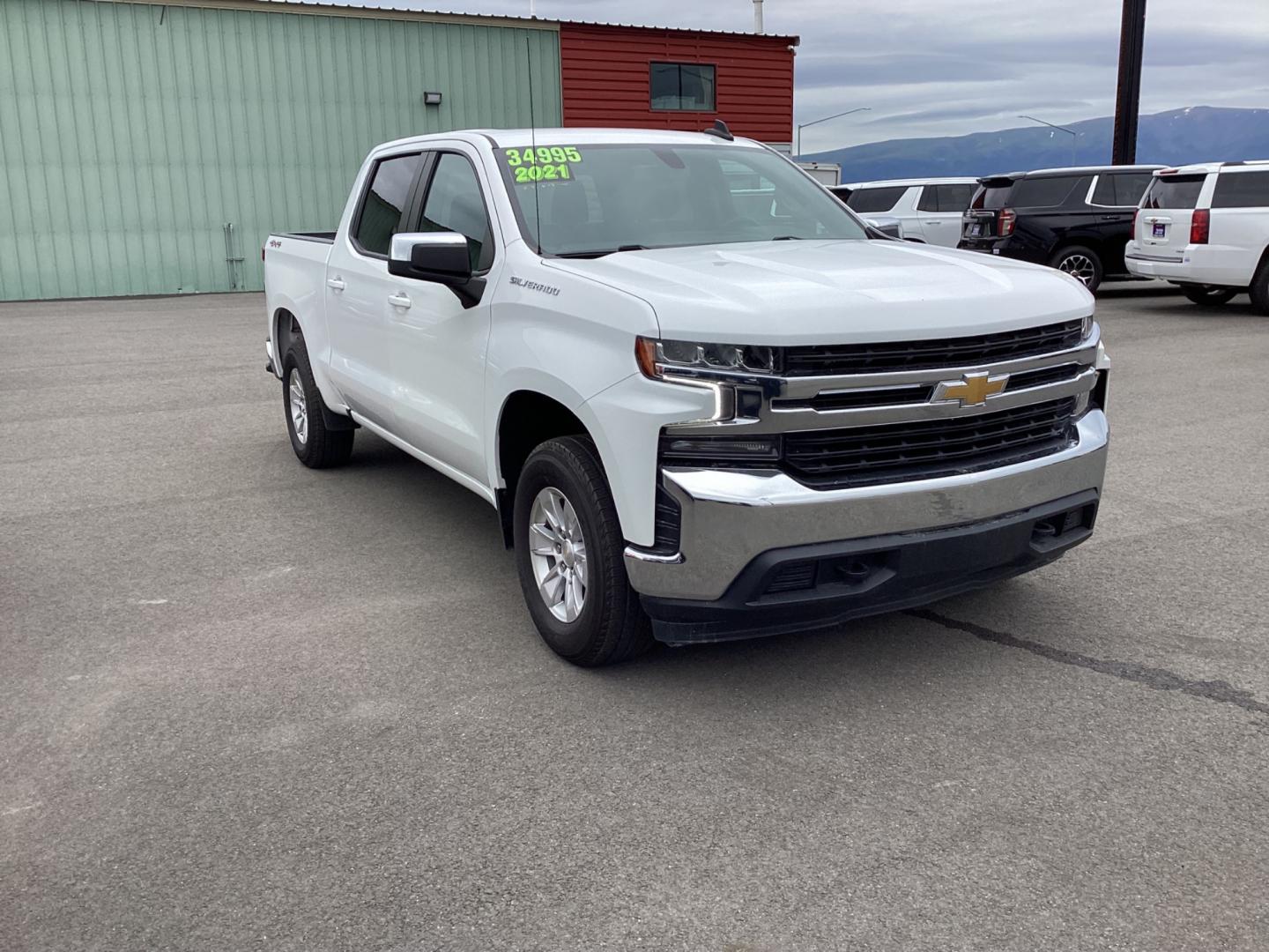 2021 WHITE CHEVROLET SILVERADO 1500 LT (1GCUYDED6MZ) with an 5.3L engine, Automatic transmission, located at 1960 Industrial Drive, Wasilla, 99654, (907) 274-2277, 61.573475, -149.400146 - Photo#1