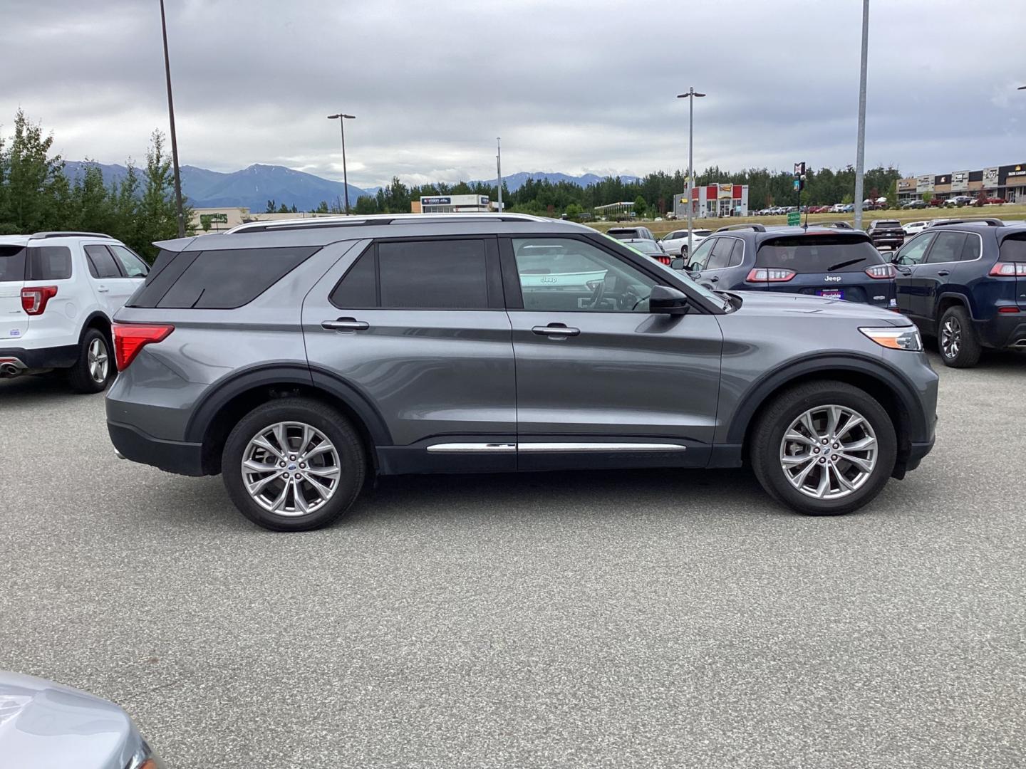 2023 GRAY FORD EXPLORER LIMITED (1FMSK8FH6PG) with an 2.3L engine, Automatic transmission, located at 1960 Industrial Drive, Wasilla, 99654, (907) 274-2277, 61.573475, -149.400146 - Photo#2