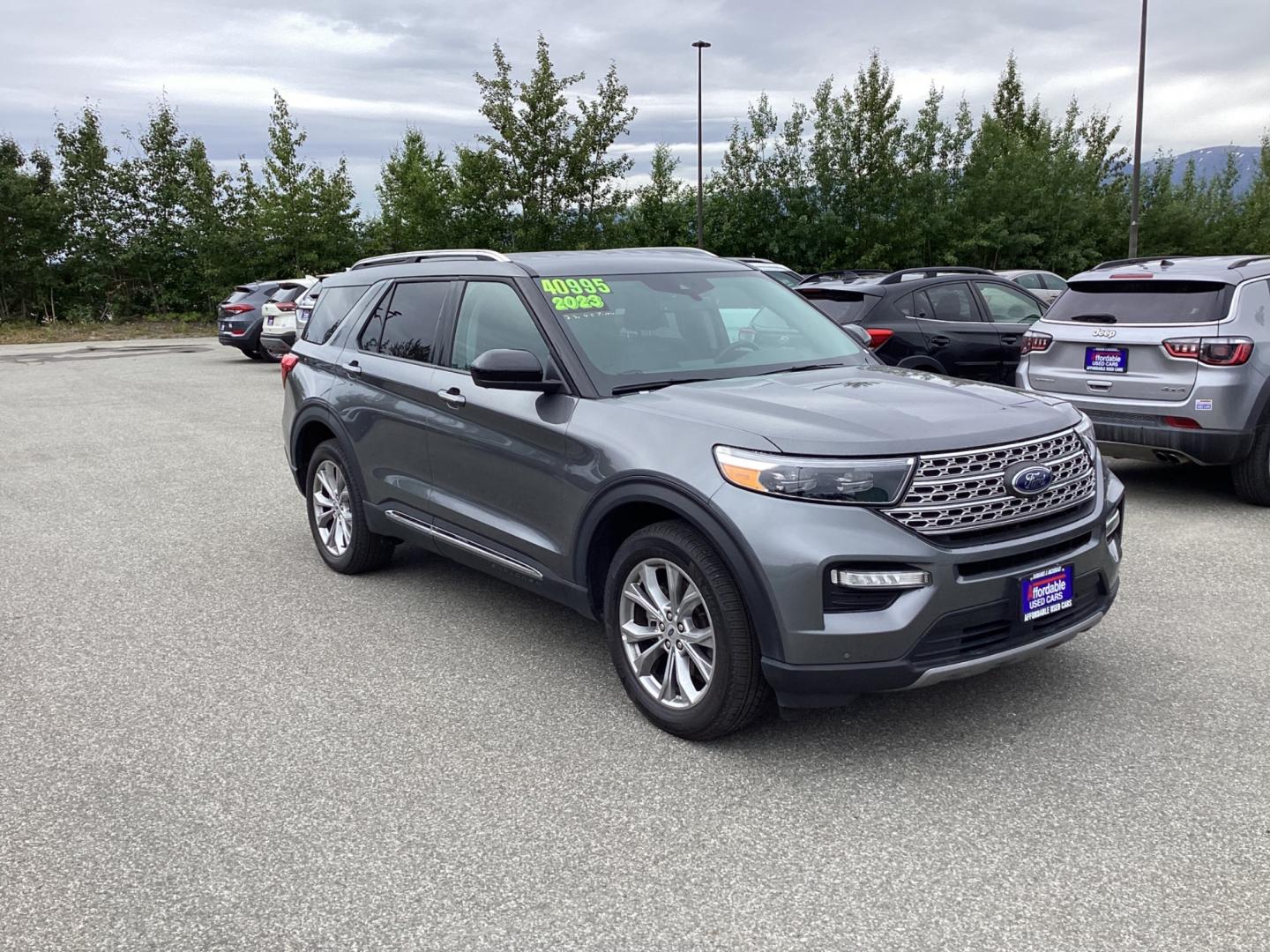 2023 GRAY FORD EXPLORER LIMITED (1FMSK8FH6PG) with an 2.3L engine, Automatic transmission, located at 1960 Industrial Drive, Wasilla, 99654, (907) 274-2277, 61.573475, -149.400146 - Photo#1