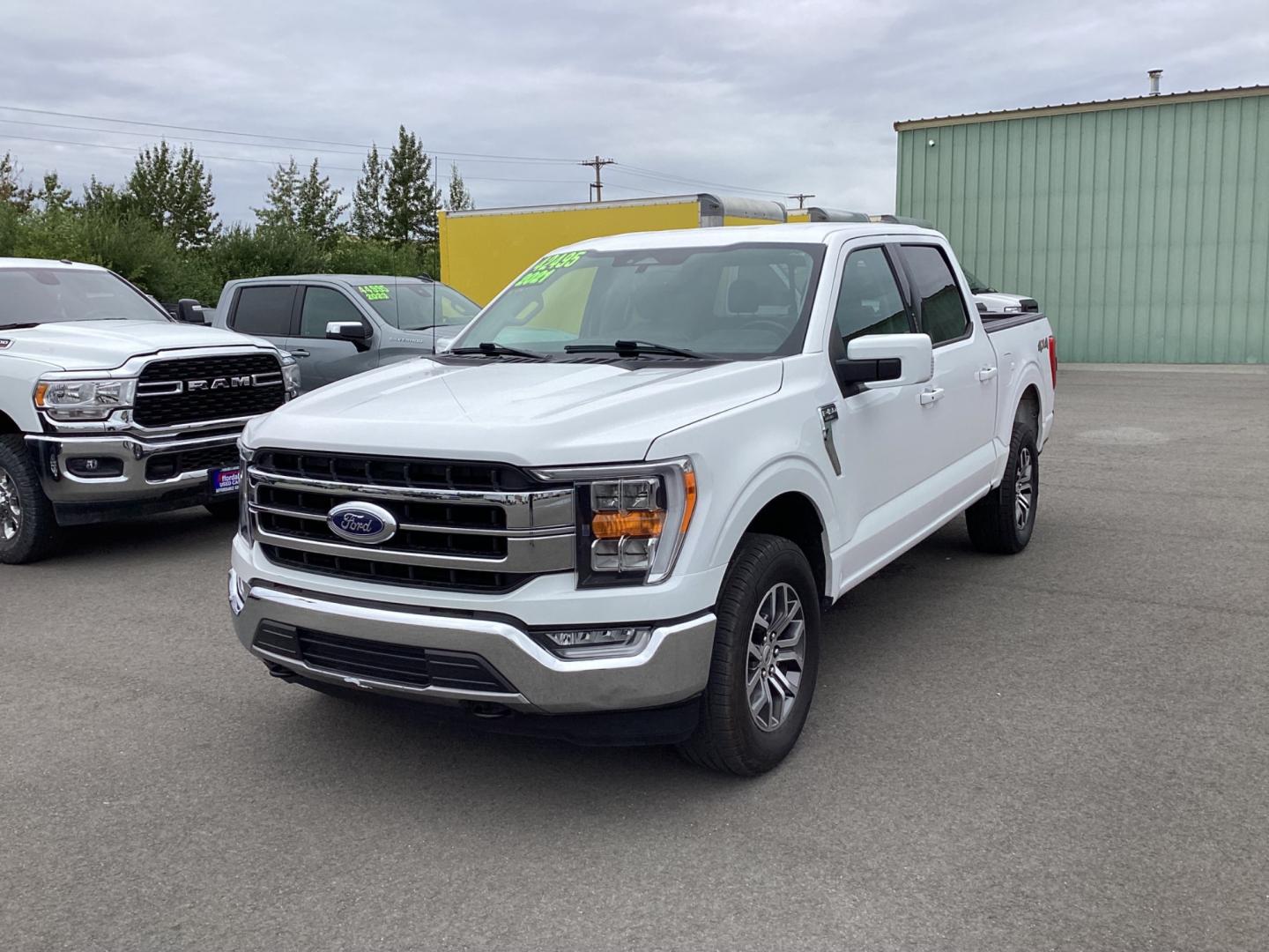 2021 WHITE FORD F-150 lariet (1FTFW1E59MK) with an 5.0L engine, Automatic transmission, located at 1960 Industrial Drive, Wasilla, 99654, (907) 274-2277, 61.573475, -149.400146 - Photo#0