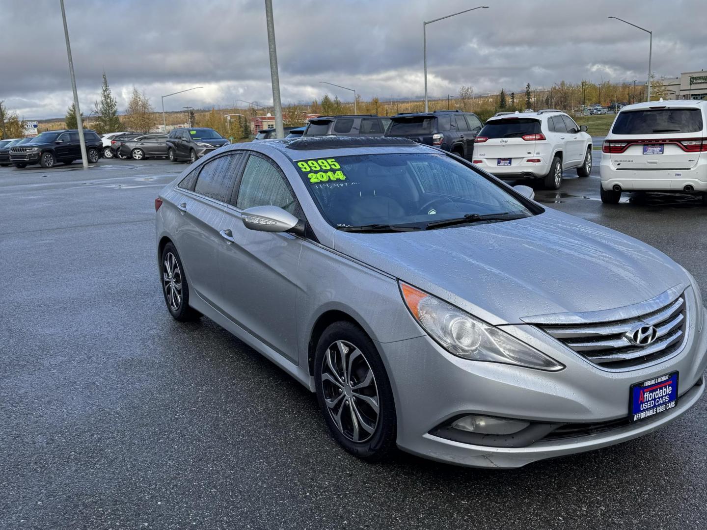 2014 SILVER HYUNDAI SONATA SE 2.0T (5NPEC4AB0EH) with an 2.0L engine, Automatic transmission, located at 1960 Industrial Drive, Wasilla, 99654, (907) 274-2277, 61.573475, -149.400146 - Photo#1