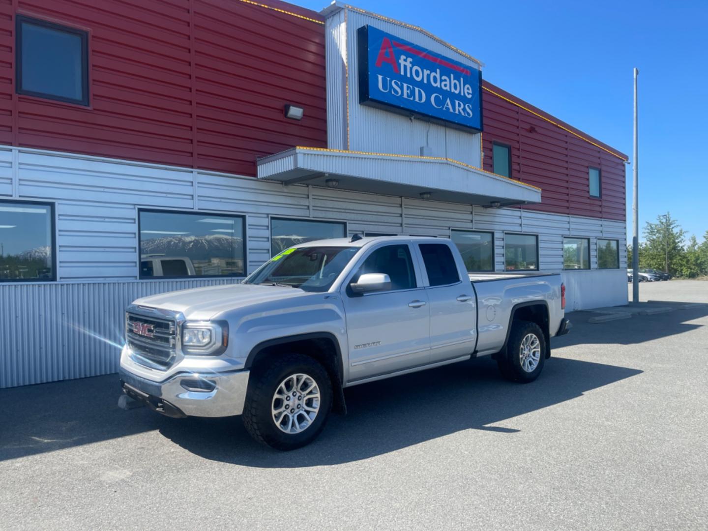 2018 SILVER GMC SIERRA 1500 SLE (1GTV2MEC0JZ) with an 5.3L engine, Automatic transmission, located at 1960 Industrial Drive, Wasilla, 99654, (907) 274-2277, 61.573475, -149.400146 - Photo#0