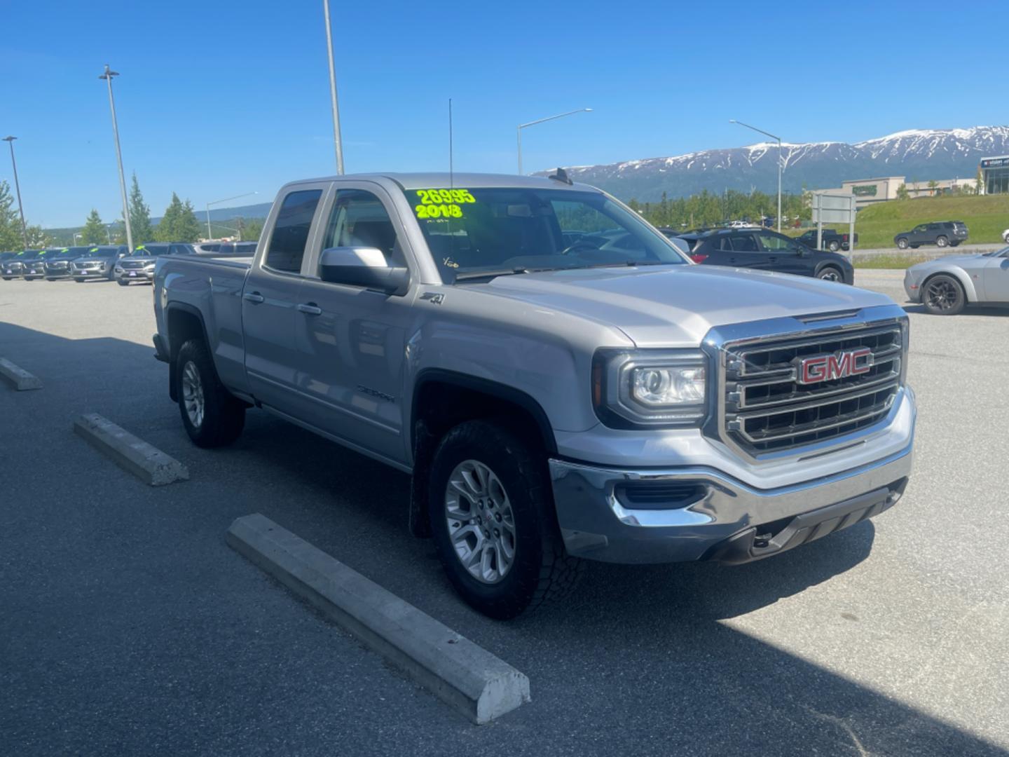 2018 SILVER GMC SIERRA 1500 SLE (1GTV2MEC0JZ) with an 5.3L engine, Automatic transmission, located at 1960 Industrial Drive, Wasilla, 99654, (907) 274-2277, 61.573475, -149.400146 - Photo#4