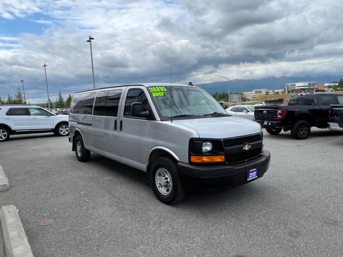 2017 GRAY CHEVROLET EXPRESS LS 3500 (1GAZGNFG7H1) with an 6.0L engine, Automatic transmission, located at 1960 Industrial Drive, Wasilla, 99654, (907) 274-2277, 61.573475, -149.400146 - Photo#2