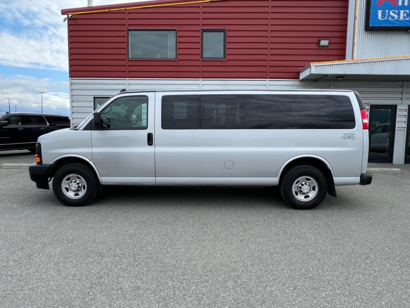 2017 GRAY CHEVROLET EXPRESS LS 3500 (1GAZGNFG7H1) with an 6.0L engine, Automatic transmission, located at 1960 Industrial Drive, Wasilla, 99654, (907) 274-2277, 61.573475, -149.400146 - Photo#1