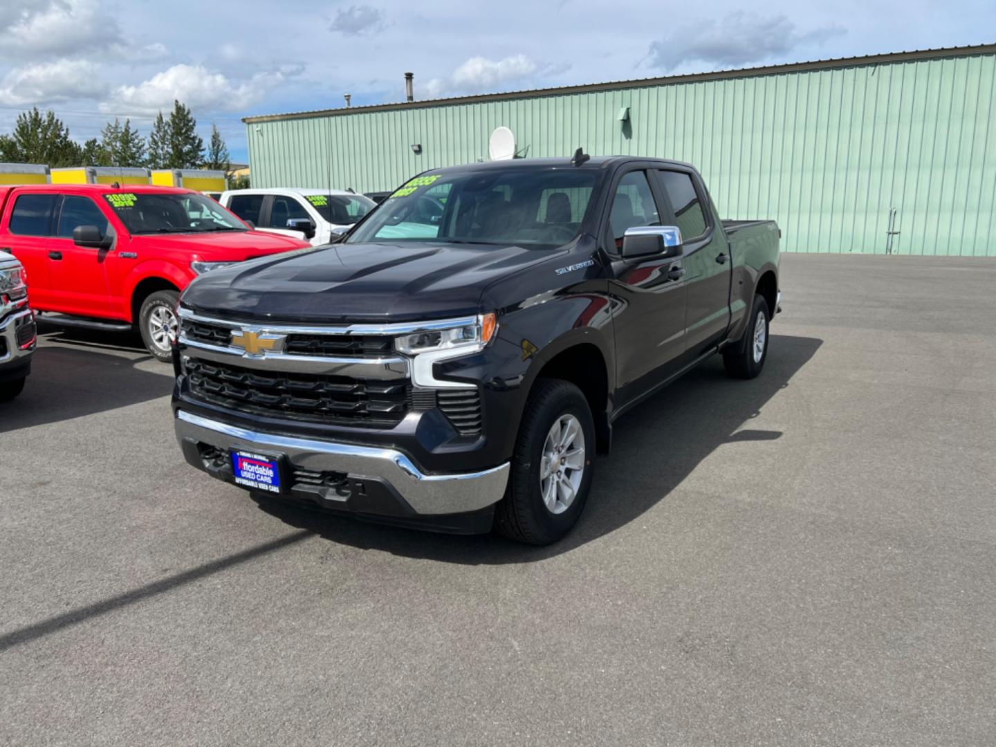 2023 BLACK CHEVROLET SILVERADO 1500 LT (3GCUDDED0PG) with an 5.3L engine, Automatic transmission, located at 1960 Industrial Drive, Wasilla, 99654, (907) 274-2277, 61.573475, -149.400146 - Photo#0