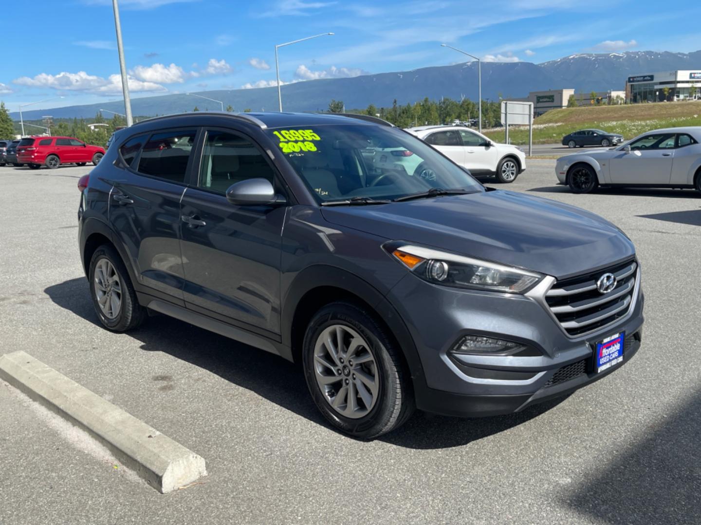 2018 GRAY HYUNDAI TUCSON SE (KM8J3CA48JU) with an 2.0L engine, Automatic transmission, located at 1960 Industrial Drive, Wasilla, 99654, (907) 274-2277, 61.573475, -149.400146 - Photo#4