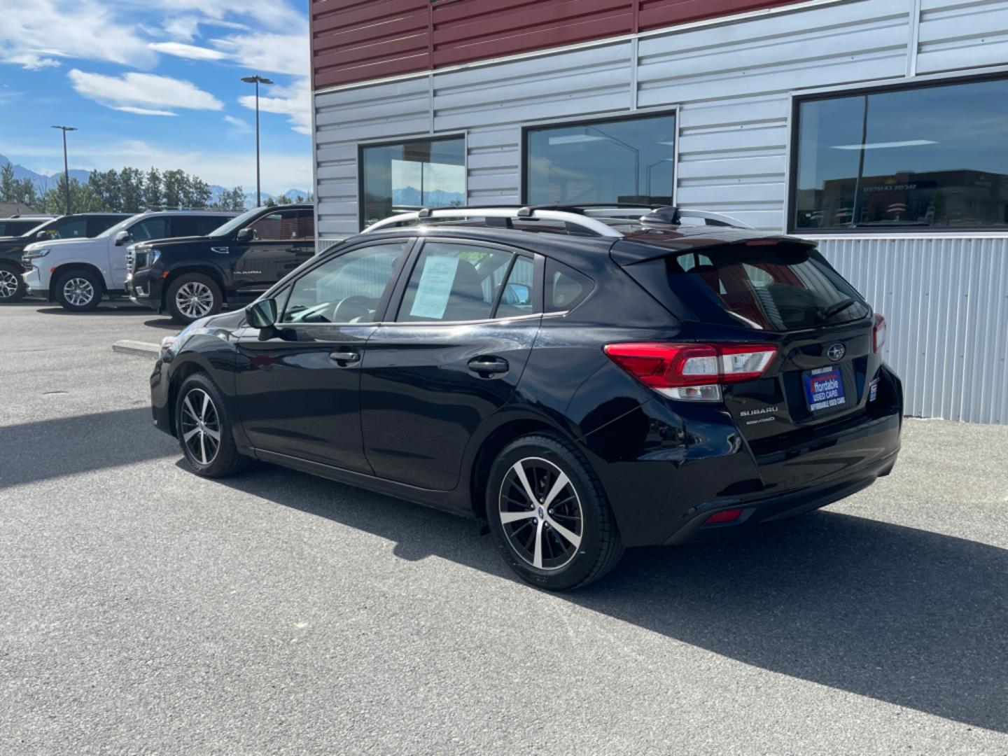 2019 BLK SUBARU IMPREZA PREMIUM (4S3GTAD68K3) with an 2.0L engine, Continuously Variable transmission, located at 1960 Industrial Drive, Wasilla, 99654, (907) 274-2277, 61.573475, -149.400146 - Photo#2