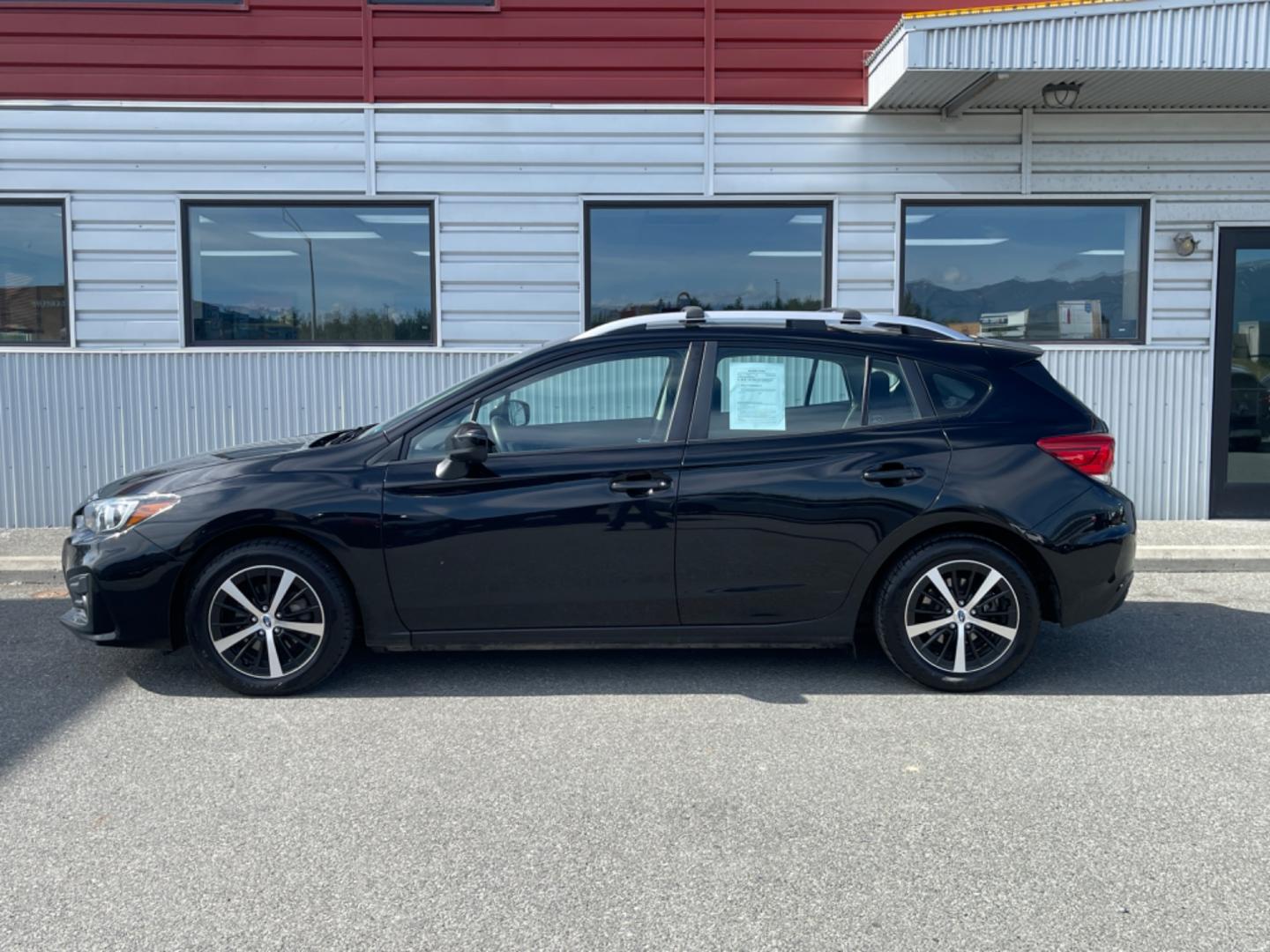 2019 BLK SUBARU IMPREZA PREMIUM (4S3GTAD68K3) with an 2.0L engine, Continuously Variable transmission, located at 1960 Industrial Drive, Wasilla, 99654, (907) 274-2277, 61.573475, -149.400146 - Photo#1