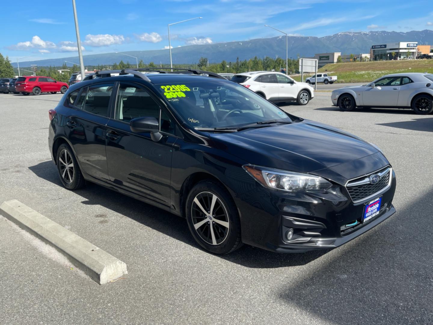 2019 BLK SUBARU IMPREZA PREMIUM (4S3GTAD68K3) with an 2.0L engine, Continuously Variable transmission, located at 1960 Industrial Drive, Wasilla, 99654, (907) 274-2277, 61.573475, -149.400146 - Photo#4