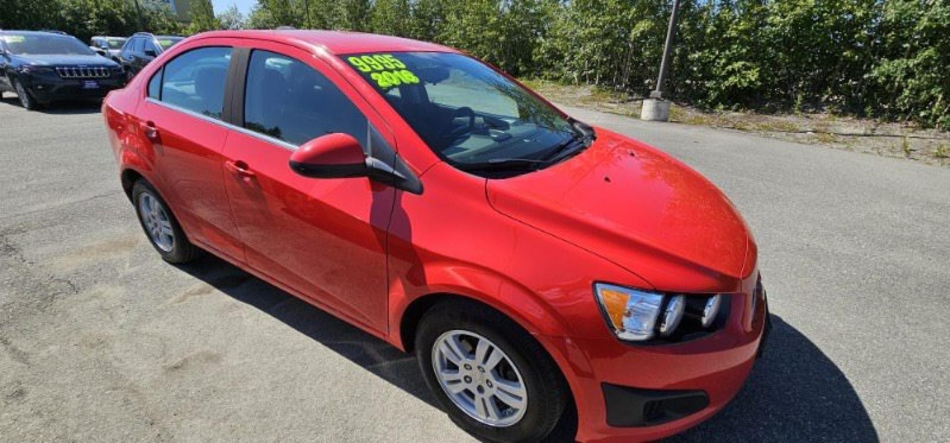 2016 RED CHEVROLET SONIC LT (1G1JC5SH7G4) with an 1.8L engine, Automatic transmission, located at 1960 Industrial Drive, Wasilla, 99654, (907) 274-2277, 61.573475, -149.400146 - Photo#3