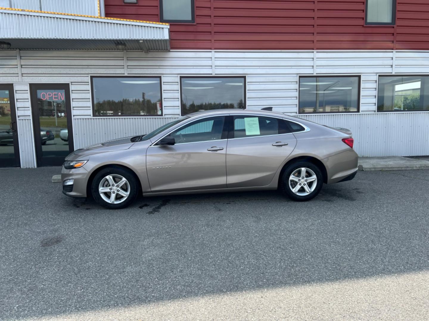 2022 TAN CHEVROLET MALIBU LS (1G1ZB5ST1NF) with an 1.5L engine, Continuously Variable transmission, located at 1960 Industrial Drive, Wasilla, 99654, (907) 274-2277, 61.573475, -149.400146 - Photo#3