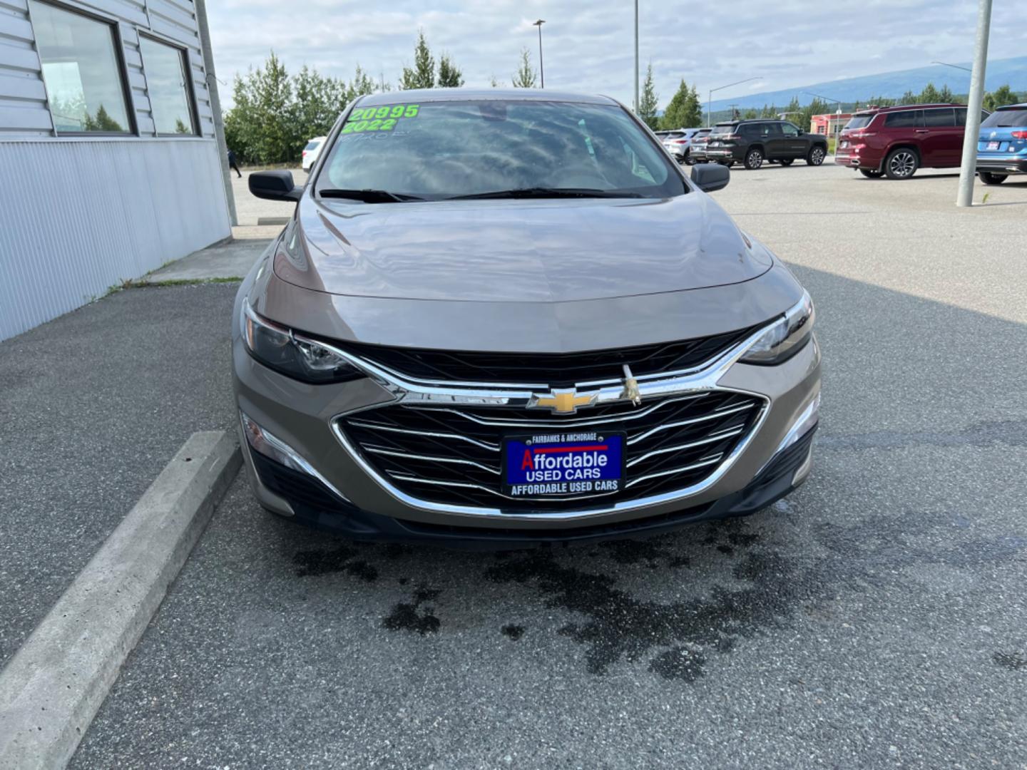 2022 TAN CHEVROLET MALIBU LS (1G1ZB5ST6NF) with an 1.5L engine, Continuously Variable transmission, located at 1960 Industrial Drive, Wasilla, 99654, (907) 274-2277, 61.573475, -149.400146 - Photo#1