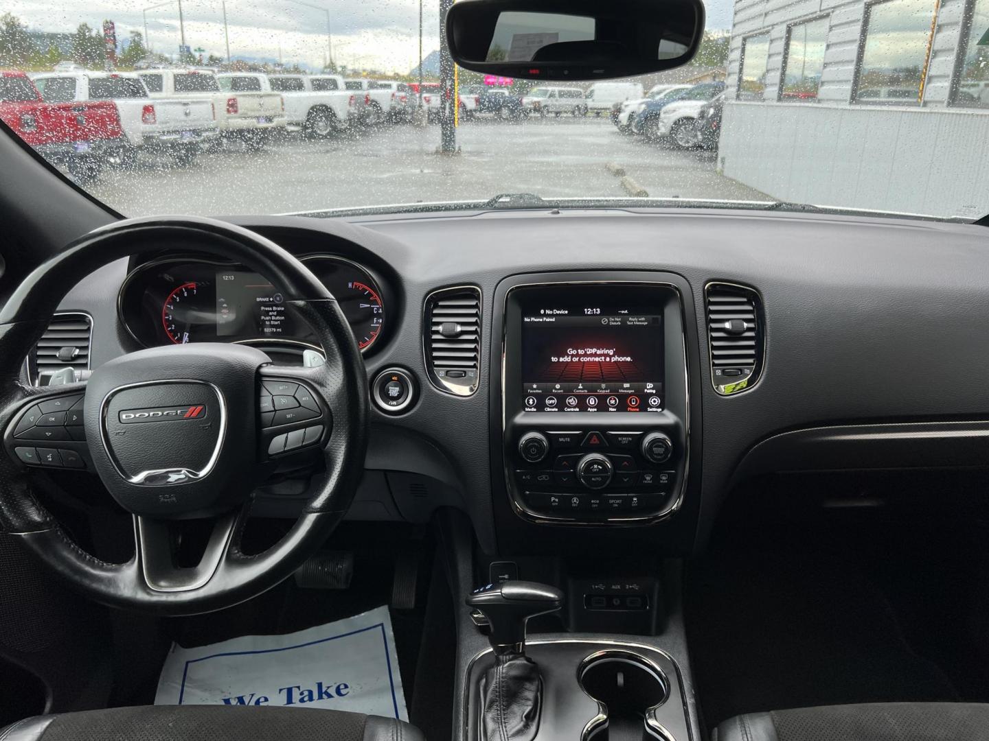 2020 WHITE /black DODGE DURANGO GT (1C4RDJDG8LC) with an 3.6L engine, Automatic transmission, located at 1960 Industrial Drive, Wasilla, 99654, (907) 274-2277, 61.573475, -149.400146 - Photo#9