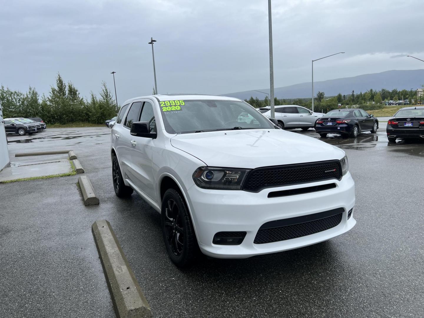 2020 WHITE /black DODGE DURANGO GT (1C4RDJDG8LC) with an 3.6L engine, Automatic transmission, located at 1960 Industrial Drive, Wasilla, 99654, (907) 274-2277, 61.573475, -149.400146 - Photo#5