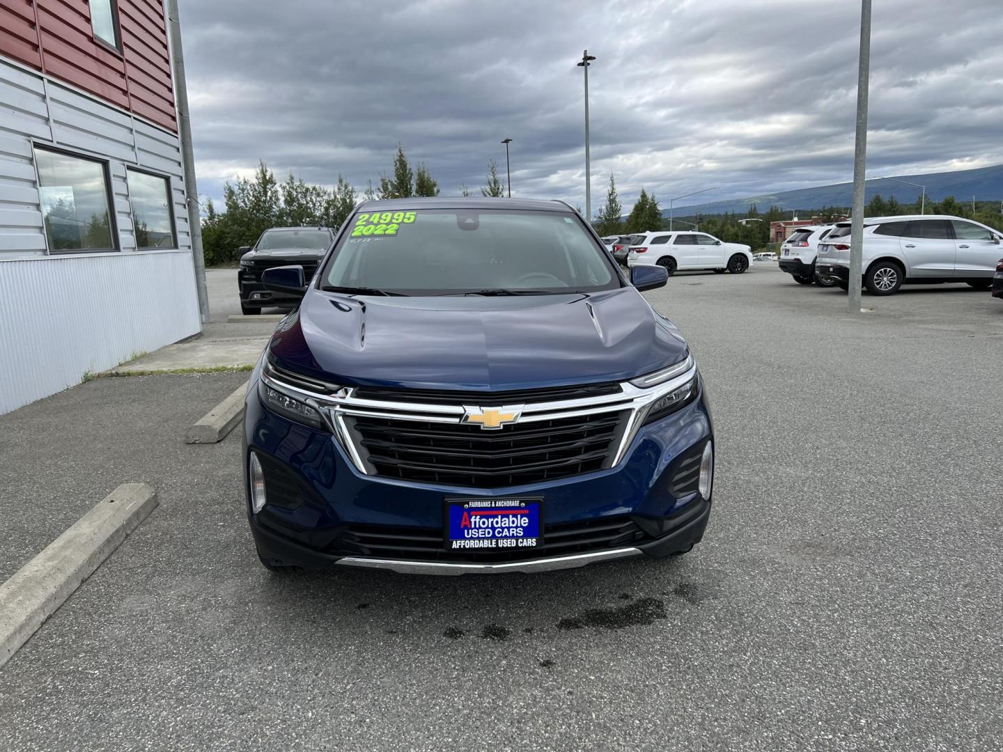 2022 BLUE CHEVROLET EQUINOX LT (3GNAXUEV0NL) with an 1.5L engine, Automatic transmission, located at 1960 Industrial Drive, Wasilla, 99654, (907) 274-2277, 61.573475, -149.400146 - Photo#0