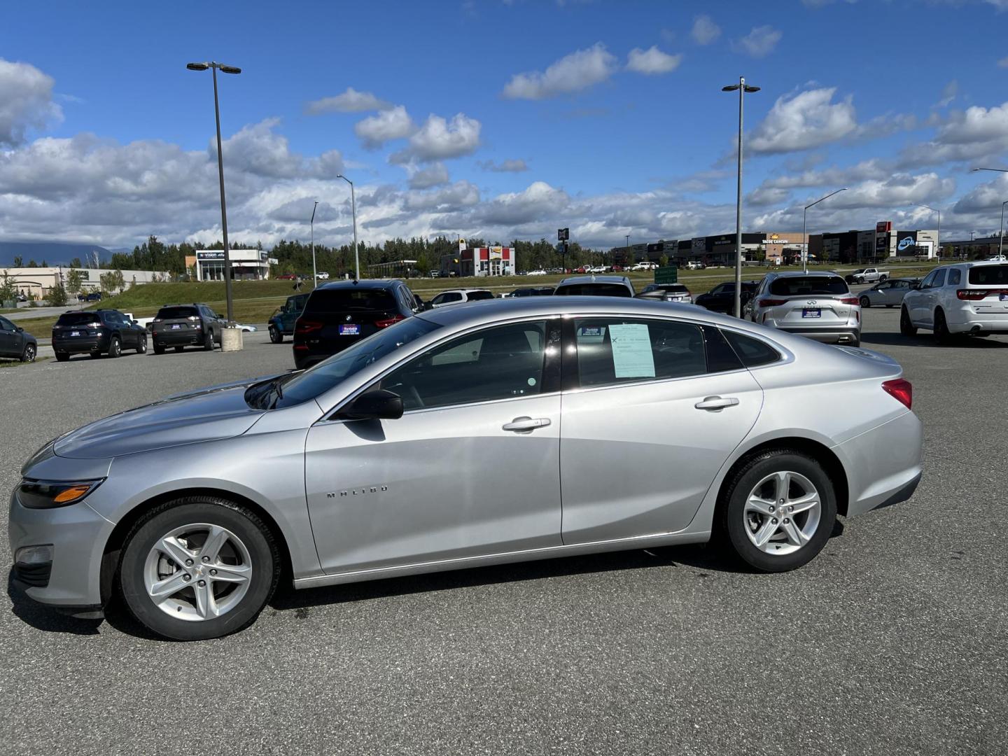 2022 SILVER CHEVROLET MALIBU LS (1G1ZB5ST1NF) with an 1.5L engine, Continuously Variable transmission, located at 1960 Industrial Drive, Wasilla, 99654, (907) 274-2277, 61.573475, -149.400146 - Photo#3