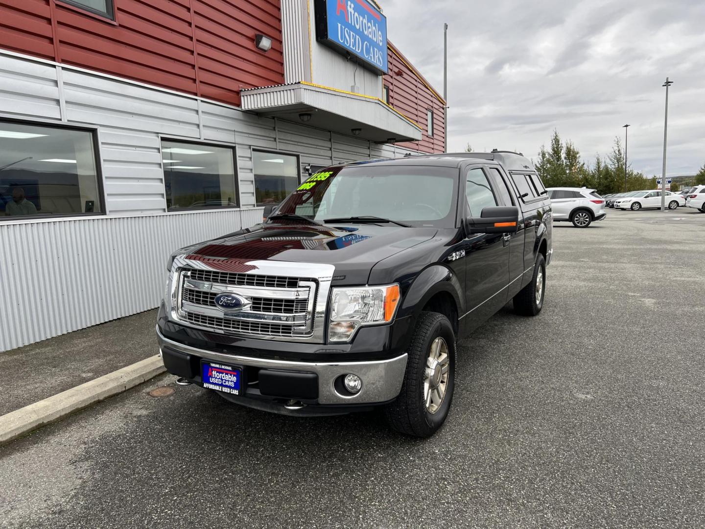 2013 BLACK FORD F-150 SUPER CAB (1FTFX1EF3DF) with an 5.0L engine, Automatic transmission, located at 1960 Industrial Drive, Wasilla, 99654, (907) 274-2277, 61.573475, -149.400146 - Photo#0