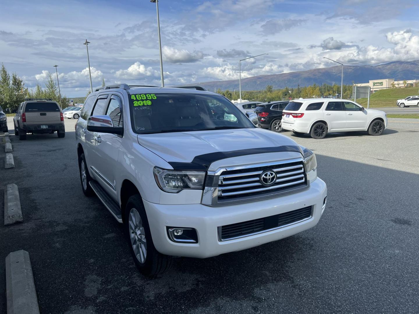 2019 Toyota Sequoia Plantium 4WD (5TDDY5G18KS) with an 5.7L V8 DOHC 32V engine, 6A transmission, located at 1960 Industrial Drive, Wasilla, 99654, (907) 274-2277, 61.573475, -149.400146 - Photo#2