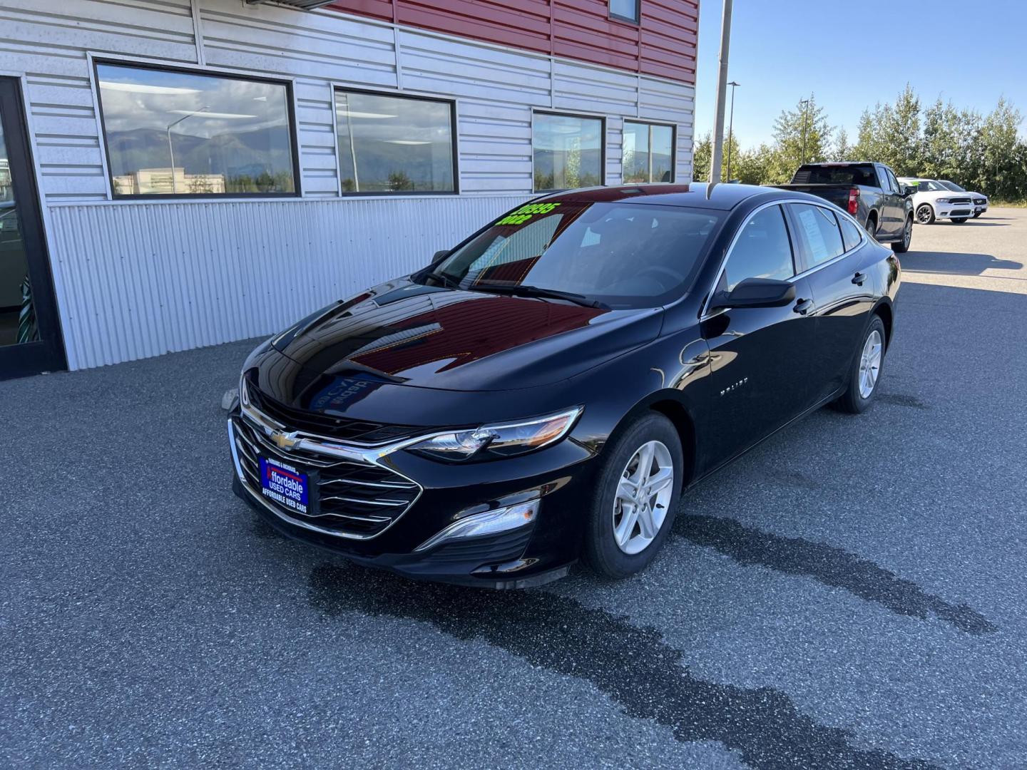 2022 BLACK CHEVROLET MALIBU LS (1G1ZB5ST5NF) with an 1.5L engine, Continuously Variable transmission, located at 1960 Industrial Drive, Wasilla, 99654, (907) 274-2277, 61.573475, -149.400146 - Photo#2