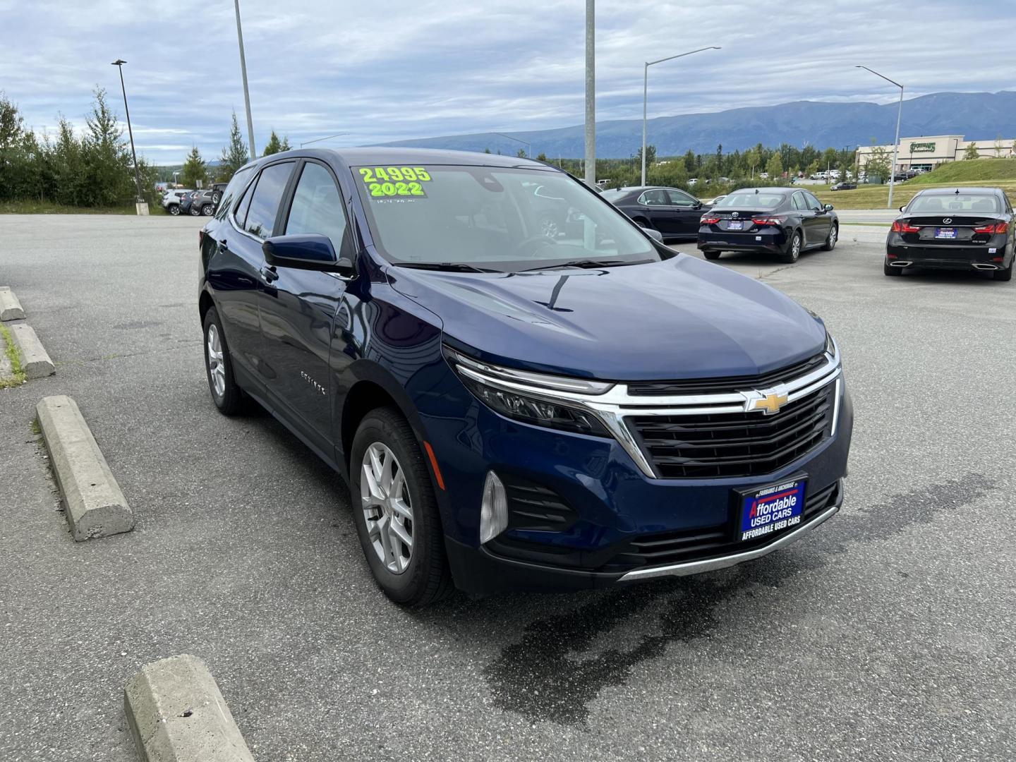 2022 BLUE CHEVROLET EQUINOX LT (3GNAXUEV5NL) with an 1.5L engine, Automatic transmission, located at 1960 Industrial Drive, Wasilla, 99654, (907) 274-2277, 61.573475, -149.400146 - Photo#4