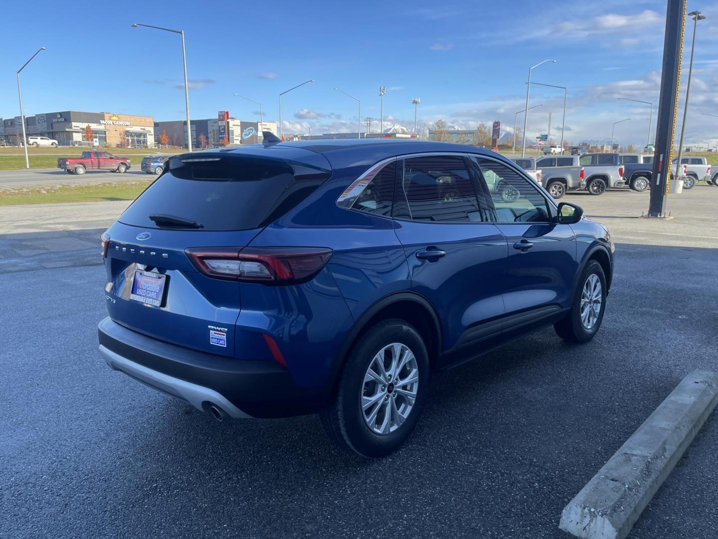 2023 BLUE FORD ESCAPE ACTIVE (1FMCU9GN3PU) with an 1.5L engine, Automatic transmission, located at 1960 Industrial Drive, Wasilla, 99654, (907) 274-2277, 61.573475, -149.400146 - Photo#3