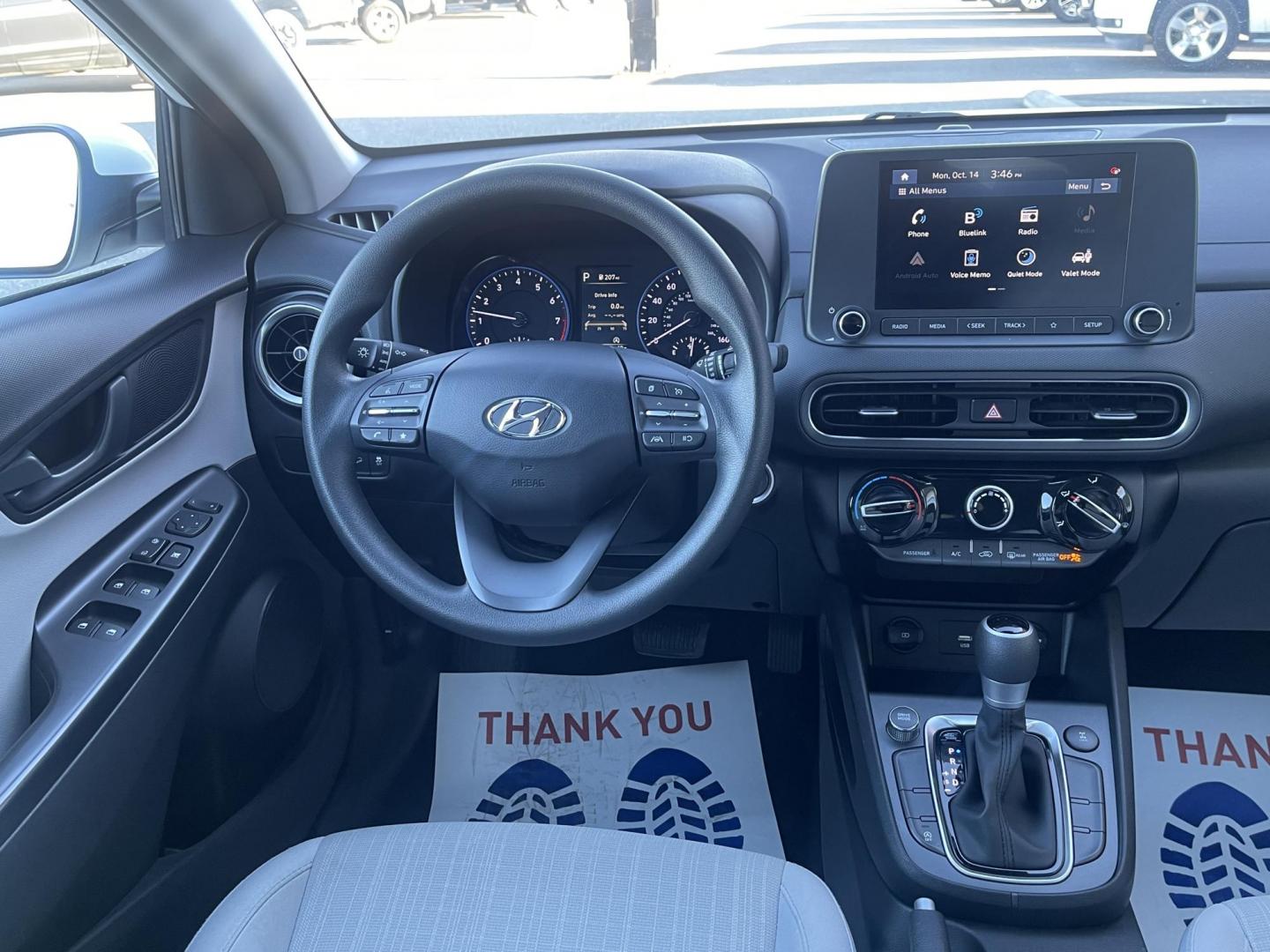 2023 WHITE HYUNDAI KONA SEL (KM8K6CAB6PU) with an 2.0L engine, Continuously Variable transmission, located at 1960 Industrial Drive, Wasilla, 99654, (907) 274-2277, 61.573475, -149.400146 - Photo#9