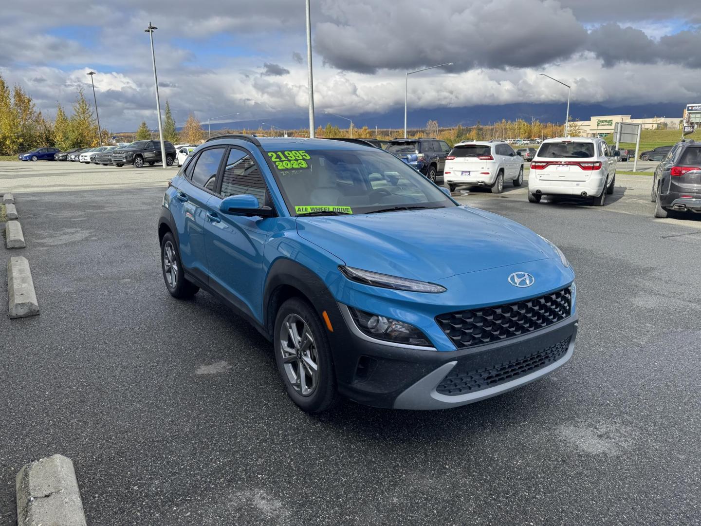 2023 BLUE HYUNDAI KONA SEL (KM8K6CAB1PU) with an 2.0L engine, Continuously Variable transmission, located at 1960 Industrial Drive, Wasilla, 99654, (907) 274-2277, 61.573475, -149.400146 - Photo#0