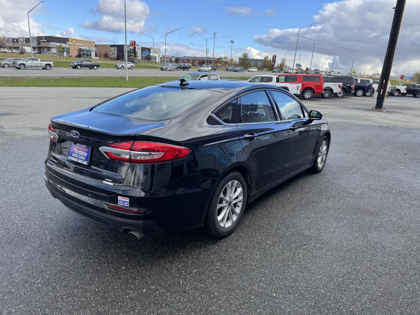 2020 BLACK FORD FUSION SE (3FA6P0HD9LR) with an 1.5L engine, Automatic transmission, located at 1960 Industrial Drive, Wasilla, 99654, (907) 274-2277, 61.573475, -149.400146 - Photo#1