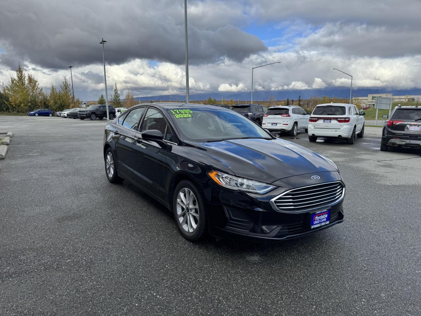 2020 BLACK FORD FUSION SE (3FA6P0HD9LR) with an 1.5L engine, Automatic transmission, located at 1960 Industrial Drive, Wasilla, 99654, (907) 274-2277, 61.573475, -149.400146 - Photo#7