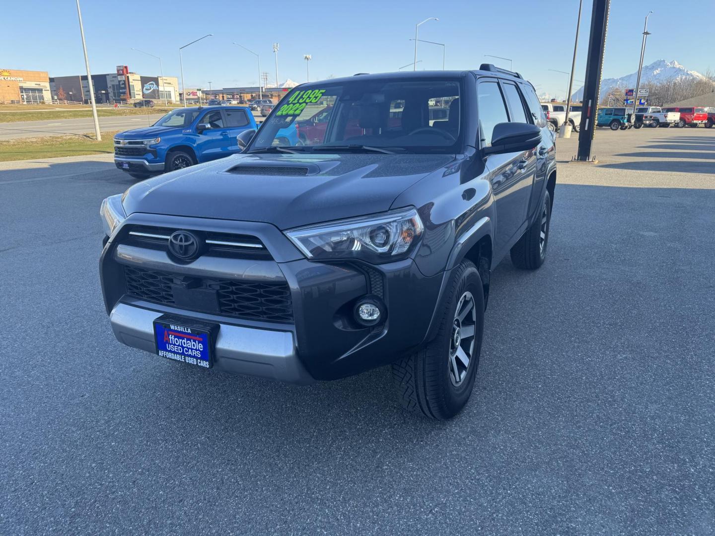 2022 GRAY TOYOTA 4RUNNER TRD Off road Premium (JTERU5JR7N6) with an 4.0L engine, Automatic transmission, located at 1960 Industrial Drive, Wasilla, 99654, (907) 274-2277, 61.573475, -149.400146 - Photo#0