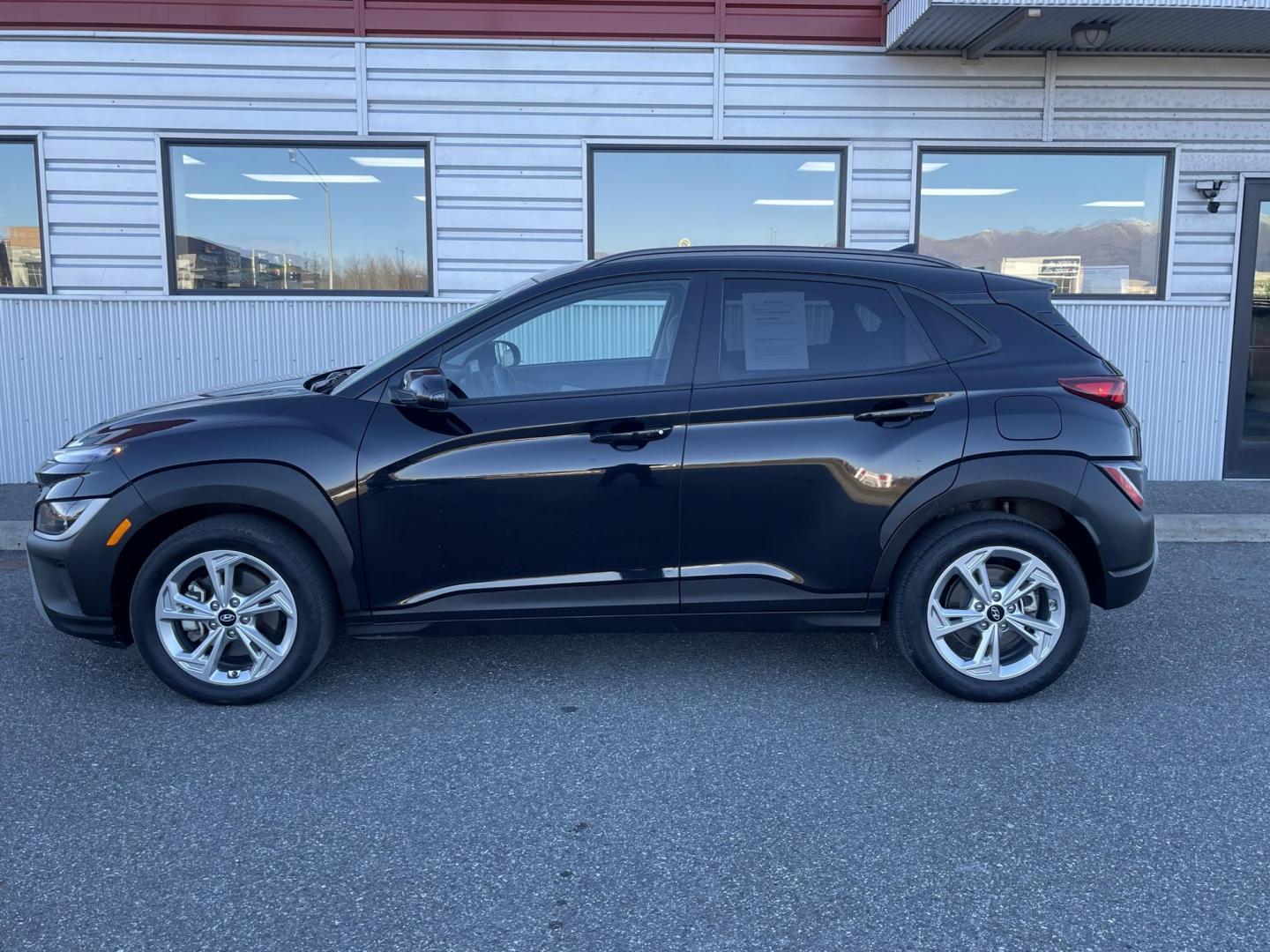 2023 BLACK Hyundai Kona SEL AWD (KM8K6CAB0PU) with an 2.0L L4 DOHC 16V engine, CVT transmission, located at 1960 Industrial Drive, Wasilla, 99654, (907) 274-2277, 61.573475, -149.400146 - Photo#1