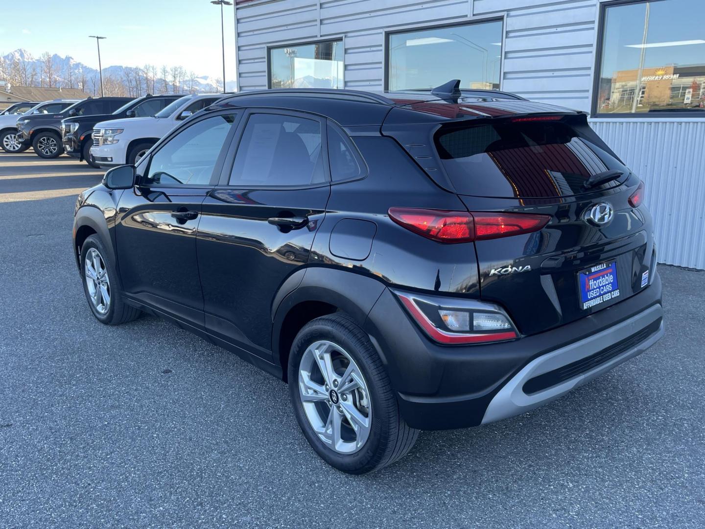 2023 BLACK Hyundai Kona SEL AWD (KM8K6CAB0PU) with an 2.0L L4 DOHC 16V engine, CVT transmission, located at 1960 Industrial Drive, Wasilla, 99654, (907) 274-2277, 61.573475, -149.400146 - Photo#2