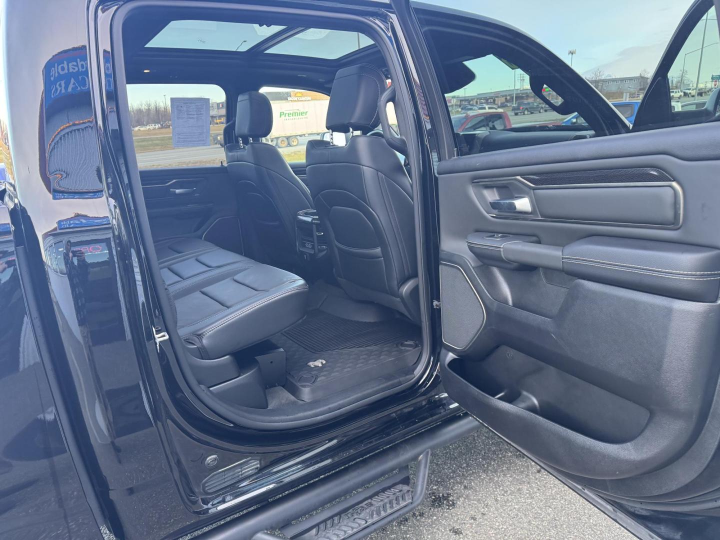 2021 BLACK RAM 1500 Rebel Crew Cab 4WD (1C6SRFLT6MN) with an 5.7L V8 OHV 16V engine, 8A transmission, located at 1960 Industrial Drive, Wasilla, 99654, (907) 274-2277, 61.573475, -149.400146 - Photo#9