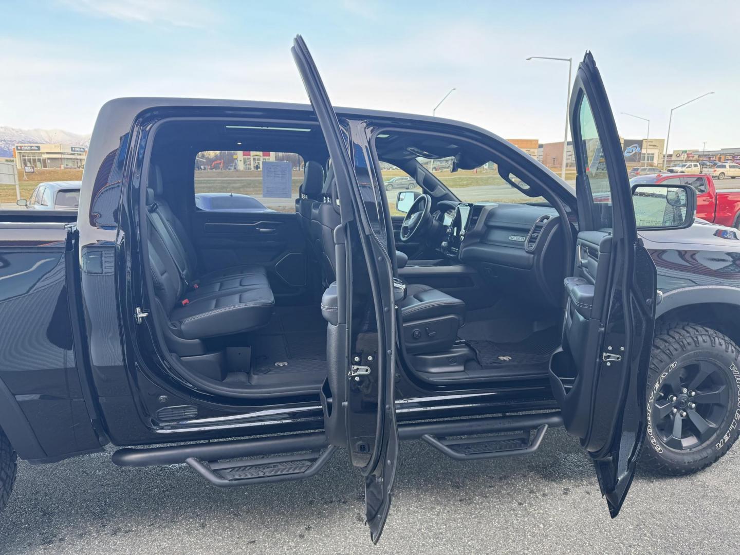 2021 BLACK RAM 1500 Rebel Crew Cab 4WD (1C6SRFLT6MN) with an 5.7L V8 OHV 16V engine, 8A transmission, located at 1960 Industrial Drive, Wasilla, 99654, (907) 274-2277, 61.573475, -149.400146 - Photo#10