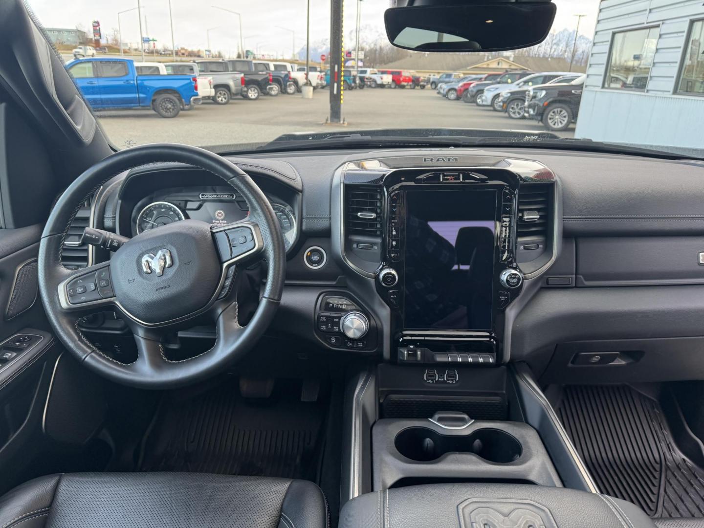 2021 BLACK RAM 1500 Rebel Crew Cab 4WD (1C6SRFLT6MN) with an 5.7L V8 OHV 16V engine, 8A transmission, located at 1960 Industrial Drive, Wasilla, 99654, (907) 274-2277, 61.573475, -149.400146 - Photo#16