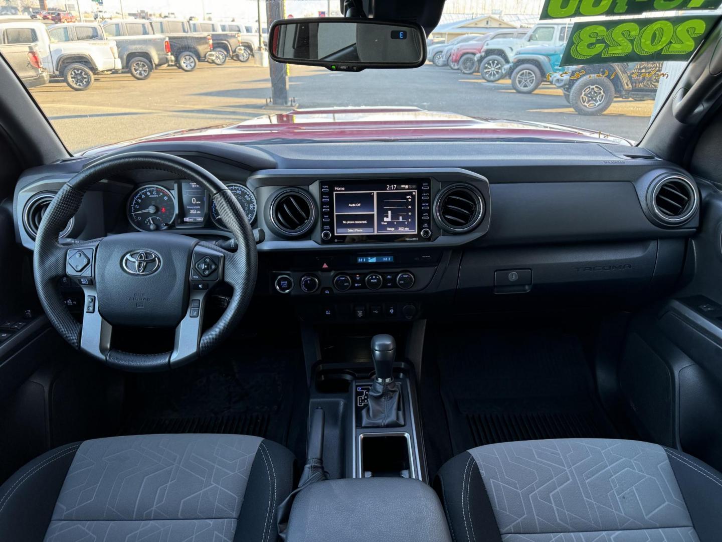 2023 RED /Black Toyota Tacoma SR5 Double Cab Super Long Bed V6 6AT 4WD (3TMDZ5BN6PM) with an 3.5L V6 DOHC 24V engine, 6A transmission, located at 1960 Industrial Drive, Wasilla, 99654, (907) 274-2277, 61.573475, -149.400146 - Long Bed - Photo#10