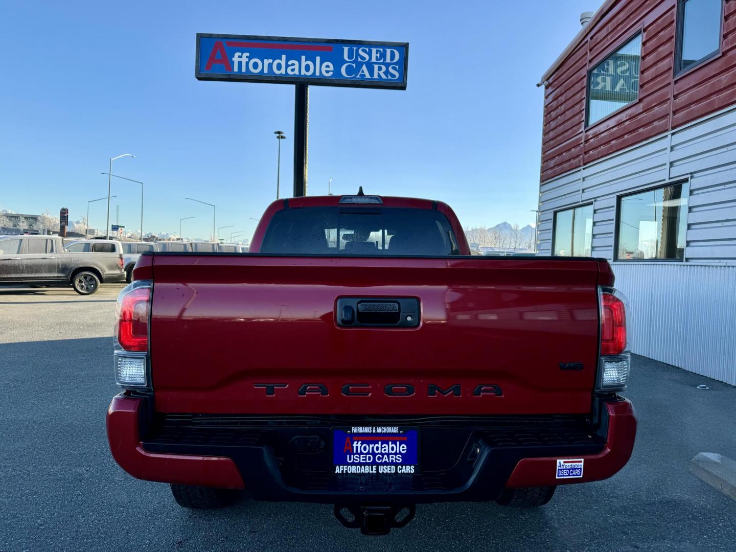 2023 RED /Black Toyota Tacoma SR5 Double Cab Super Long Bed V6 6AT 4WD (3TMDZ5BN6PM) with an 3.5L V6 DOHC 24V engine, 6A transmission, located at 1960 Industrial Drive, Wasilla, 99654, (907) 274-2277, 61.573475, -149.400146 - Long Bed - Photo#2